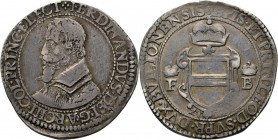 HEERLIJKHEDEN & STEDEN / LES SEIGNEURIES & VILLES - Daler Ferdinand de 15 sols 161(9?), Silver, FERDINAND de Bavière 1612–1650, LIEGE-LUIK Buste à gau...