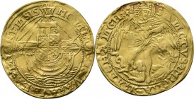 HEERLIJKHEDEN & STEDEN / LES SEIGNEURIES & VILLES - Angelot z.j, Gold, MARGARETHA IV van Brederode 1557–1577, THORN Scheepje met voor de mast gevieren...