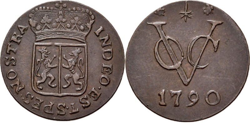 PROVINCIALE MUNTEN - Duit 1790, Copper, Gelderland Gekroond provinciewapen INDEO...