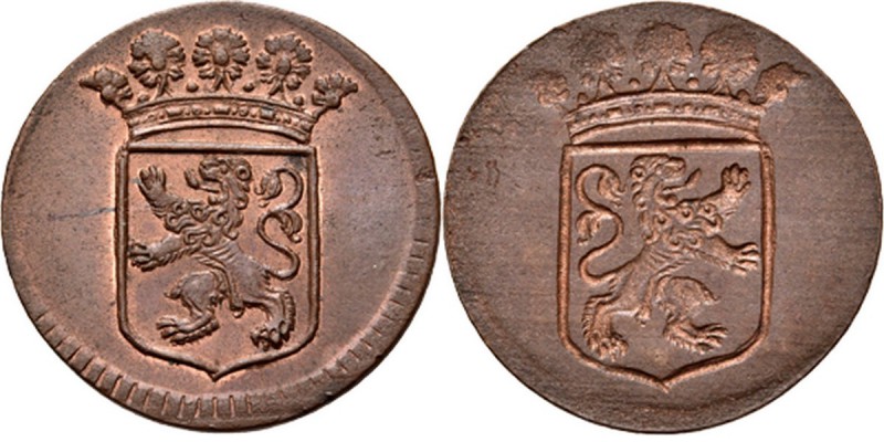 PROVINCIALE MUNTEN - Misslag Duit z.j, Copper, Holland Gekroond provinciewapen. ...