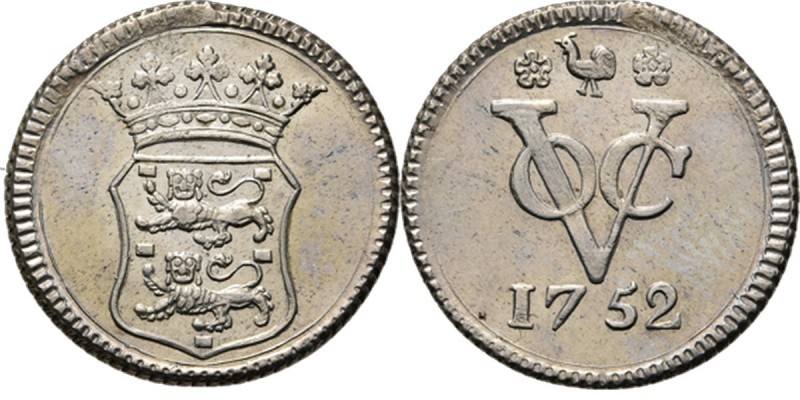 PROVINCIALE MUNTEN - Zilveren duit 1752, Silver, West–Friesland Gekroond geweste...