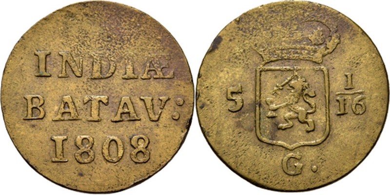 LODEWIJK NAPOLEON 1806–1811 - Duit 1808, Copper, Munten in Nederland geslagen ★ ...