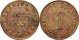 ONDERNEMINGSGELD / Plantation tokens - 1 Dollar (ca. 1900–1906), ONDERNEMING WAMPOE (LANGKAT, SUMATRA), Nederlands-Indische plantages LANGKAT / SUMATR...
