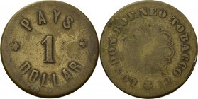 ONDERNEMINGSGELD / Plantation tokens - 1 Dollar z.j, LONDON BORNEO TOBACCO COMP. (RANAU, N-BORNEO), Brits Noord-Borneo 1 Dollar z.j. PAYS / ❀ 1 ❀ / DO...