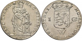 NEDERLANDS WEST-INDIË / THE DUTCH WEST-INDIES - 1 Gulden 1794, Silver, WEST-INDISCHE COMPAGNIE Utrecht. Staande Nederlandse maagd, jaartal in afsnede....