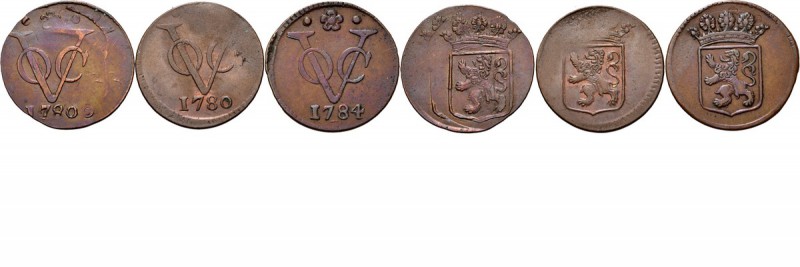 LOTS - Lot Duiten VOC (3) Bestaande uit exemplaren van Holland. Waarbij een miss...