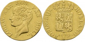 Gouden dukaat 1809 TYPE III (1809–1810) Hoofd naar links. Kz. wapenschild, mmt. bij. Sch. 132., Gold3.36 g. Geklemd geweest Zeer fraai