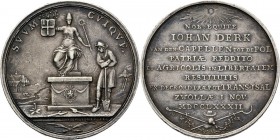 HISTORIEPENNIGEN - HISTORICAL MEDALS - READMISSIE VAN MEDEREGENT JHR. J. D. VAN DE CAPELLEN TOT DE POL en DE AFSCHAFFING DER DROSTEDIENSTEN. 1782, by ...