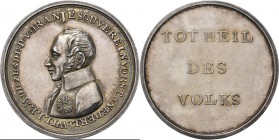 HISTORIEPENNIGEN - HISTORICAL MEDALS - PRINS WILLEM VI SOUVEREIN VORST VAN DE NEDERLANDEN. (1813) Borstbeeld naar links. Kz. TOT HEIL / DES / VOLKS. D...