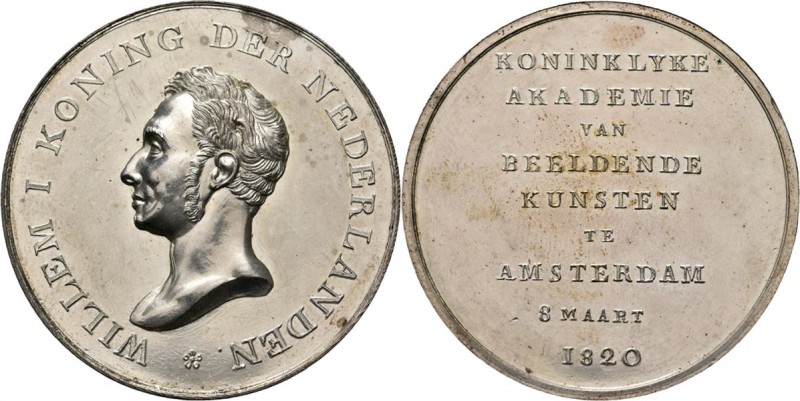 HISTORIEPENNIGEN - HISTORICAL MEDALS - OPRICHTING EN INWIJDING VAN DE KON. ACADE...