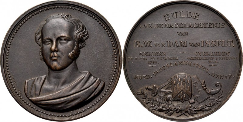 HISTORIEPENNIGEN - HISTORICAL MEDALS - HULDE AAN DE NAGEDACHTENIS VAN E.W. VAN D...