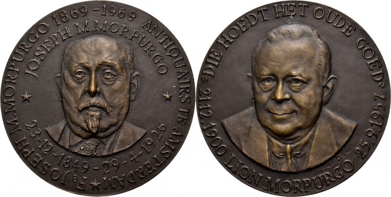 HISTORIEPENNIGEN - HISTORICAL MEDALS - FIRMA JOSEPH M. MORPURGO – 100 JAAR ANTIQ...