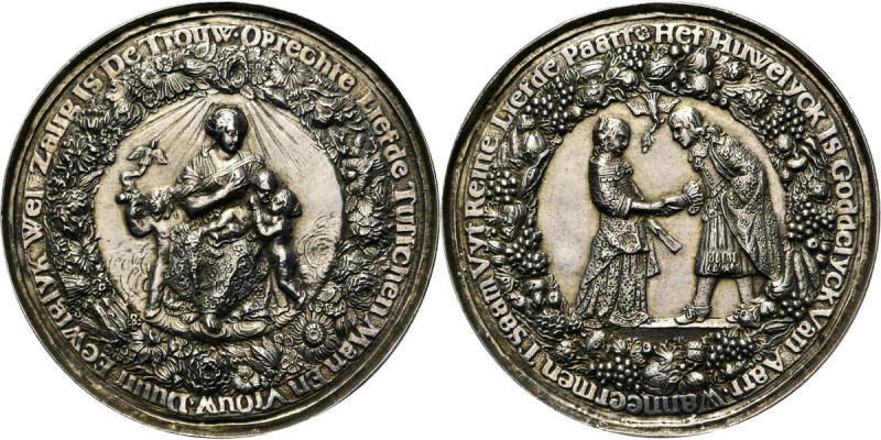 FAMILIEPENNINGEN - ALGEMENE HUWELIJKSPENNING 17e eeuw (±1656–1657), by door (P. ...