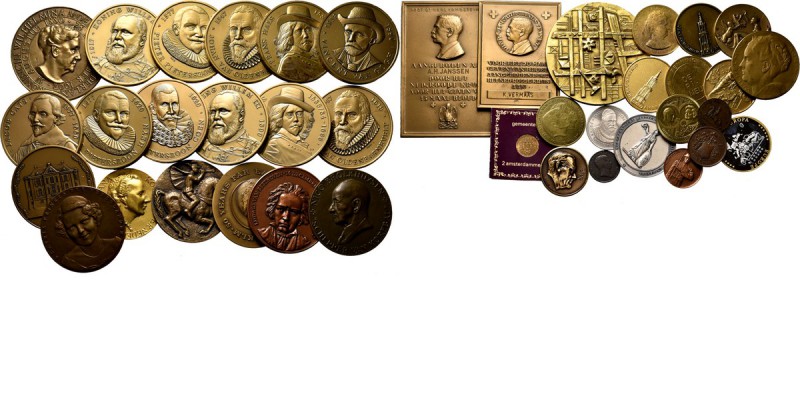 LOTS - Lot penningen Nederland (40) Gevarieerd lot. Waaronder: 1956. PRINSES BEA...