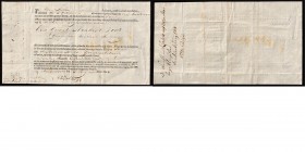 Netherlands - Vrachtbrief 3 mei 1804 Op naam van Adde Luths, schipper van 'De drie Gebroeders', betreffende het vervoer van een 'Quart Hondert Zout' v...
