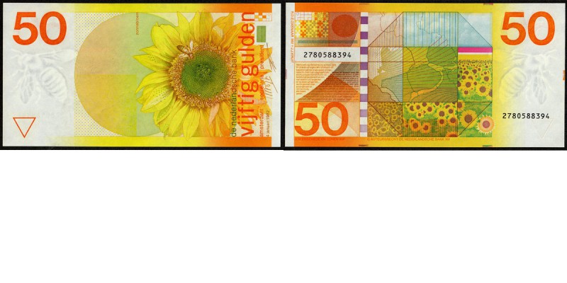 Netherlands - 50 Gulden type 1982 Zonnebloem, ht: Posthumus Meyjes - Duisenberg....