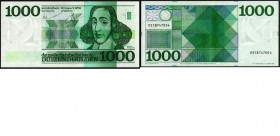 Netherlands - 1000 Gulden type 1972 Bankbiljet ‘d'Espinoza’. 30 maart 1972. ht: De Bijll Nachenius - Zijlstra. sn: 10 cijfers.Mev. 155-1. P. 94. AV. 1...