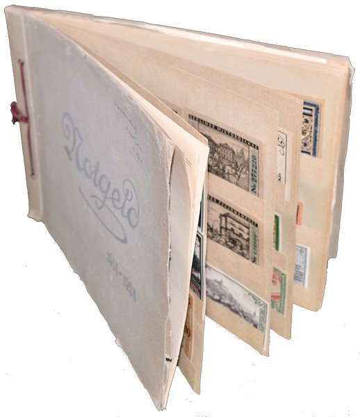 LOTS - Lot Notgeld Germany in red album (ca. 140 pcs) Mainly Serienscheine. Over...