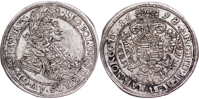 Leopold I., House of Habsburg
½ Thaler 1698 Kremnica

Leopold I., RDR
½ Taler 16...