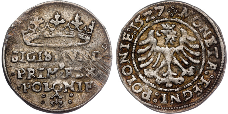 Sigismund I the Old, Groschen 1527 Krakow / Kraków / Krakau

Kopicki 417, Kurpie...