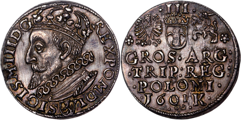 Zygmunt III Waza Groschen (Trojak) 1601 Kraków / Cracow

Sigismund III Vasa, 3 g...