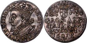 Poland – Sigismund III Vasa Groschen (Trojak) 1601 K