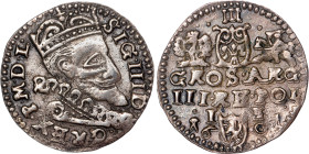 Poland – Sigismund III Vasa Groschen (Trojak) 1601 L