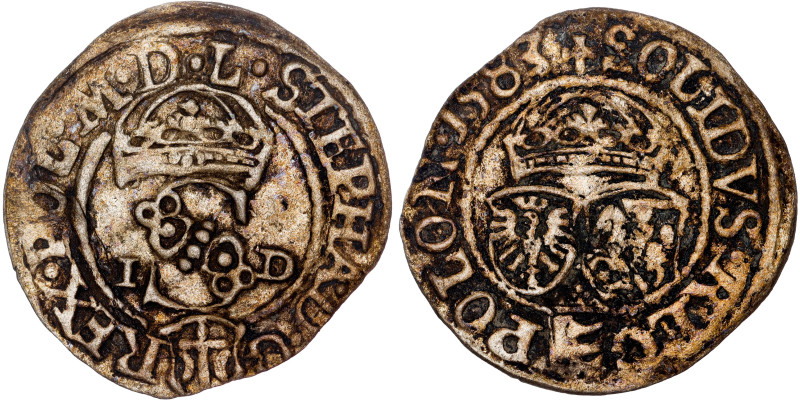 Stephen Bathory, Schilling Olkusz 1583 ID

Kopicki 471 (R1)

1,05g, VF