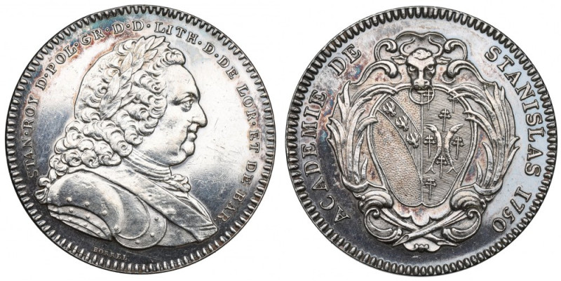 France, Stanislaus I of Poland, Medal Ładny egzemplarz rzadkiego medalu wybitego...
