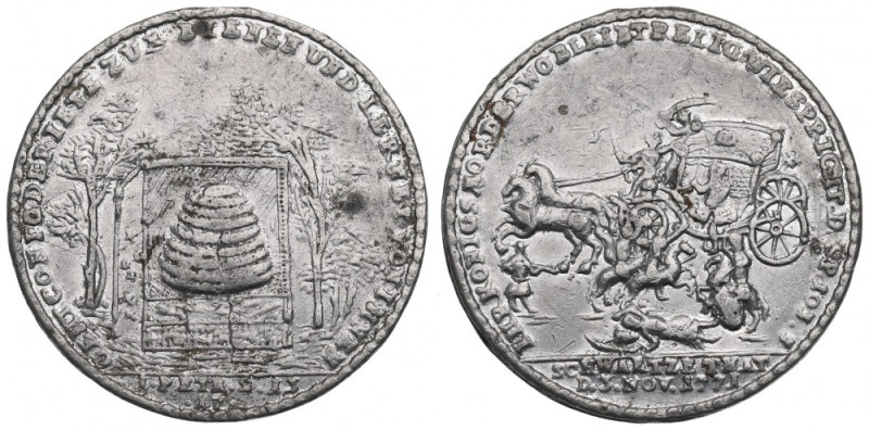 Poniatowski, Medal na pamiątkę Porwania króla 1771 r. - kopia galwaniczna, punca...