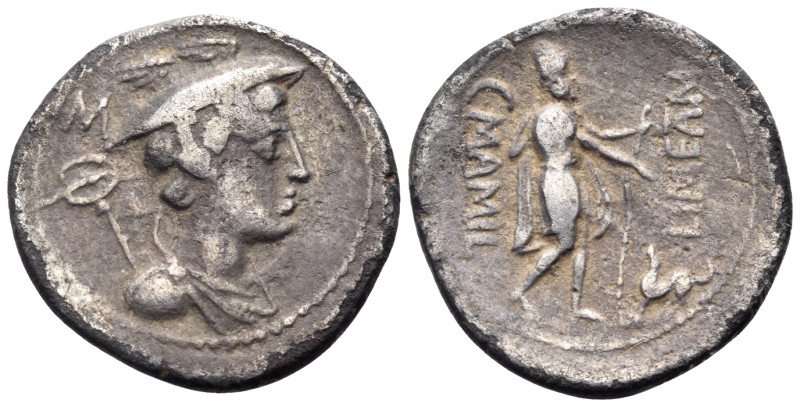 C. Mamilius Limetanus, 82 BC. Denarius Serratus (Silver, 19 mm, 2.79 g, 9 h), Ro...