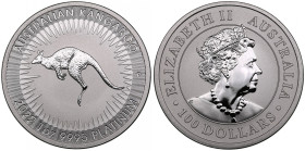 Australia 100 Dollars 2022 - Kangaroo
31.13g. Pt 999.5. BU. Km 4006.