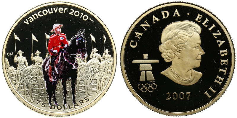 Canada 75 Dollars 2007 - Winter Olympic Games in Vancouver - Mounted Police
12.0...