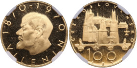 Czechoslovakia (Kremniz mint) Gold Ducat (Medal) 1970 - 100th anniversary of the Vladimir Lenin - NGC PF 68 ULTRA CAMEO
~3.5g. 986‰. TOP POP. The high...