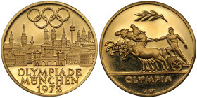 Germany Olympic Gold medal 1972 - Olympiade Munchen
8.91g. 980‰. 26mm. PROOF. 