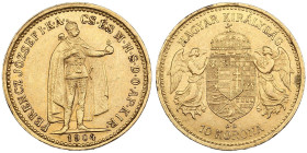Hungary 10 Korona 1904 KB - Franz Josef I (1848-1916)
3.39g. 900‰.. XF/VF+. Friedberg 252; KM 485. 