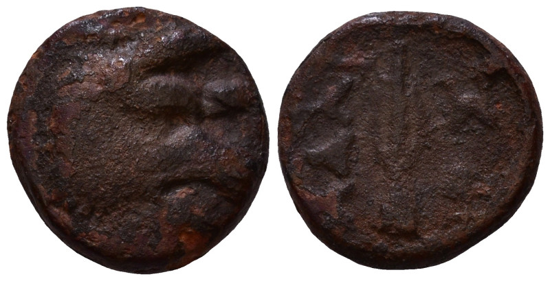 KINGS OF THRACE. Adaios, circa 275-225 BC. Head of a boar to right. Rev. AΔAI Sp...