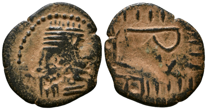 Indo-Parthians, Gondopharid Dynasty. Sanabares (Usurper, mid 1st century AD). Æ ...