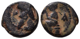 KINGS of PARTHIA. Vologases III, 105-147. Chalkous Æ 11mm, 1,38g