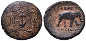 SELEUKID KINGS of SYRIA. Antiochos I Soter. 281-261 BC. AE 20mm, 6,23g *Repatinated*