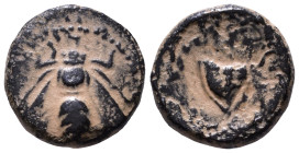 SELEUKID KINGS of SYRIA. Seleukos IV Philopator, 187-175 BC. Uncertain mint. Bee. Rev. ΒΑΣΙΛΕΩΣ ΣΕΛΕΥΚΟΥ Rose. Nomos, Obolos Web Auction 15, lot 502. ...