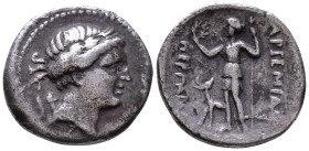 PAMPHYLIA. Perge. 3rd century BC. AR Drachm. Obv: Laureate head of Artemis right, with bow and quiver over shoulder. Rev: APTEMIΔOΣ / ΠEPΓAIAΣ. Artemi...