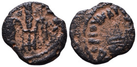 JUDAEA. Procurators. Pontius Pilate, 26-36. Prutah AE 13mm, 1,13g *Repatinated*