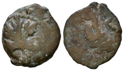 JUDAEA. First Jewish War, 66-70 AD. Prutah AE 12mm, 0,96g