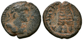MESOPOTAMIA. Carrhae. Caracalla 198-217. AE 14mm, 1,69g