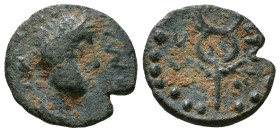 SYRIA, Seleucis and Pieria. Antioch. Civic Issue, time of Antoninus Pius. AE 10mm, 0,72g