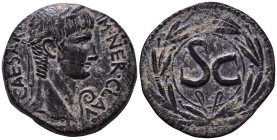 SYRIA, Seleucis and Pieria. Antioch. Nero, 54-68. IM•NER•CLAV CAESAR Laureate head of Nero to right; before, lituus. Rev. Large S C within wreath. RPC...