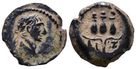 EGYPT. Alexandria. Trajan. 98-117. Chalkous AE 13mm, 1,55g *Repatinated*