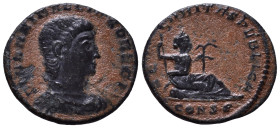 Hannibalianus, Caesar AD 335-337. Constantinople Follis Æ. FL HANNIBALLIANO REGI Bare-headed, draped and cuirassed bust of Hannibalianus to right. SEC...