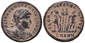 Constantine II, as Caesar AD 317-337. Follis Æ 17mm, 3,45g *Repatinated*